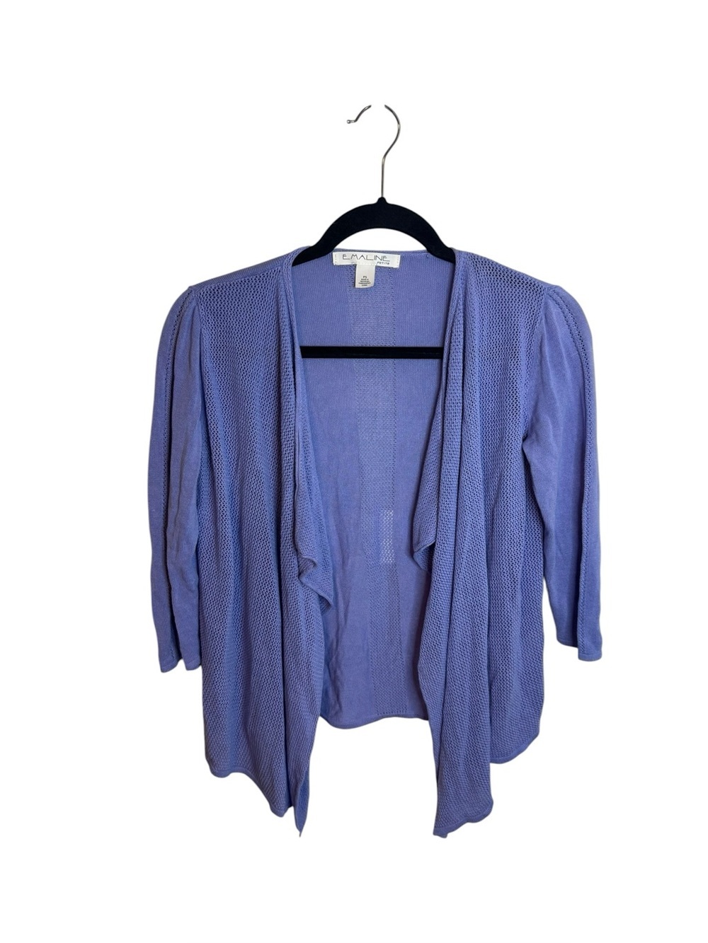 Emaline Periwinkle Lightweight Coastal Waterfall Cardigan